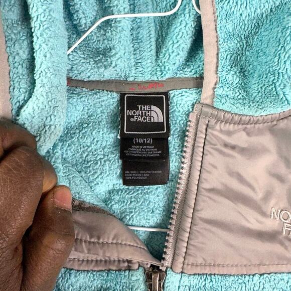 The North Face Big Girl’s Full Zip Fleece Jacket Size Medium‎ 10/12 Turquoise - Picture 6 of 13
